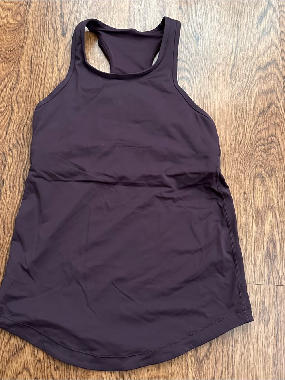 Lululemon sports run yoga Racerback Tank Top Dark Plum size 6 unpadded